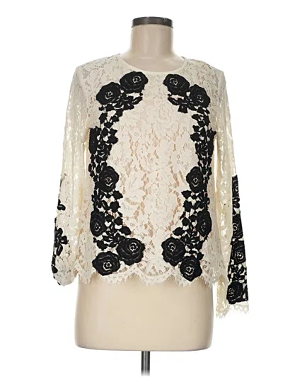 Pre-owned Saylor 3/4 Sleeve Blouse In Ivory
