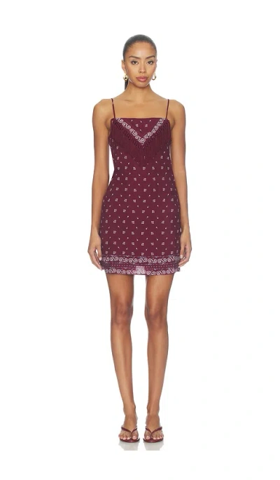 Saylor Anamarija Dress In Bordeaux