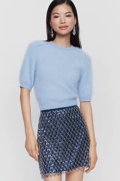 Saylor Anica Mini Skirt In Blue