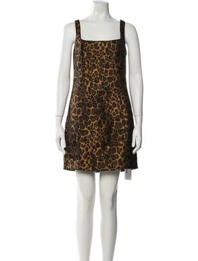 Pre-owned Saylor Animal Print Mini Dress In Multi