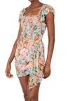 Saylor Aveline Floral Dress In Retro Floral In Multi