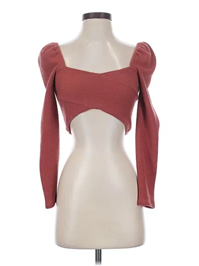 Pre-owned Saylor Cardigan Sweater In Red