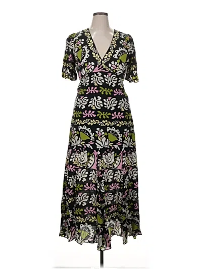 Pre-owned Saylor Casual Dress In Black