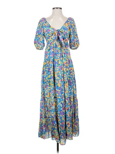 Pre-owned Saylor Casual Dress In Blue