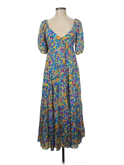 Pre-owned Saylor Casual Dress In Blue