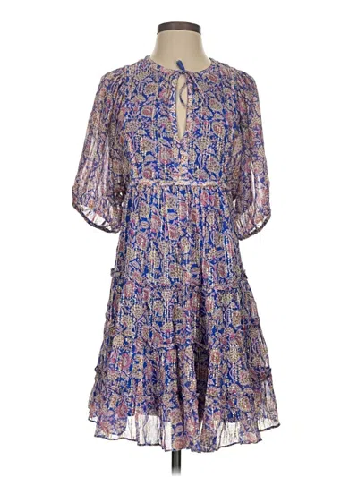 Pre-owned Saylor Casual Dress In Blue