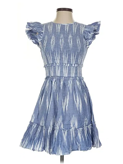 Pre-owned Saylor Casual Dress In Blue