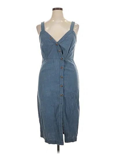 Pre-owned Saylor Casual Dress In Blue