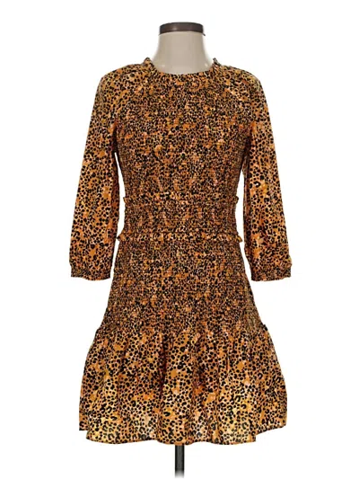 Pre-owned Saylor Casual Dress In Brown