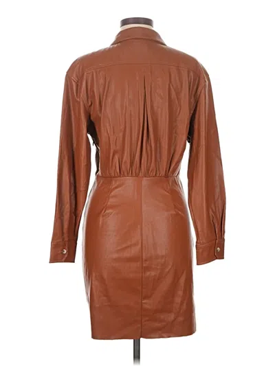 Pre-owned Saylor Casual Dress In Brown