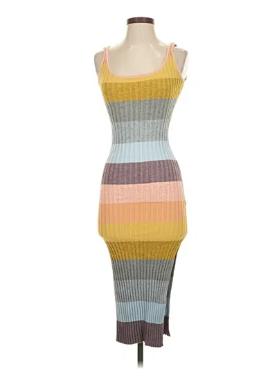 Pre-owned Saylor Casual Dress In Gray