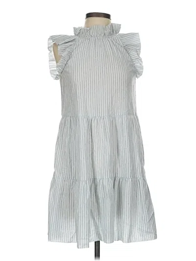 Pre-owned Saylor Casual Dress In Gray