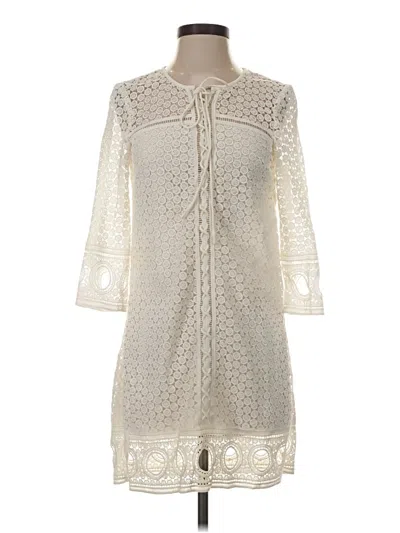 Pre-owned Saylor Casual Dress In Ivory