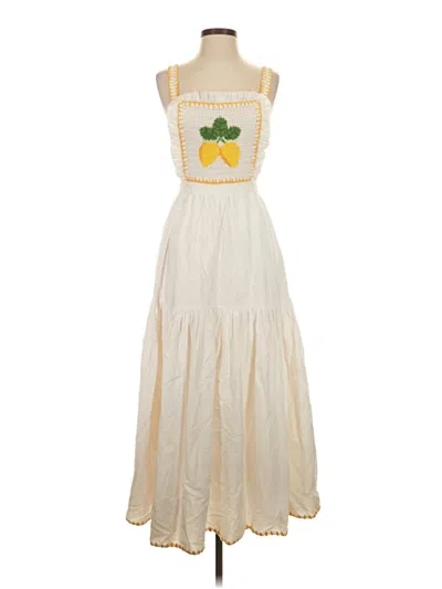 Pre-owned Saylor Casual Dress In Ivory