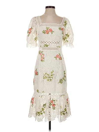 Pre-owned Saylor Casual Dress In Ivory