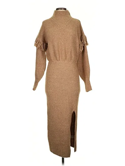 Pre-owned Saylor Casual Dress In Tan