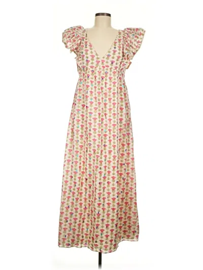 Pre-owned Saylor Casual Dress In Tan