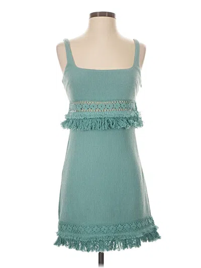 Pre-owned Saylor Casual Dress In Teal
