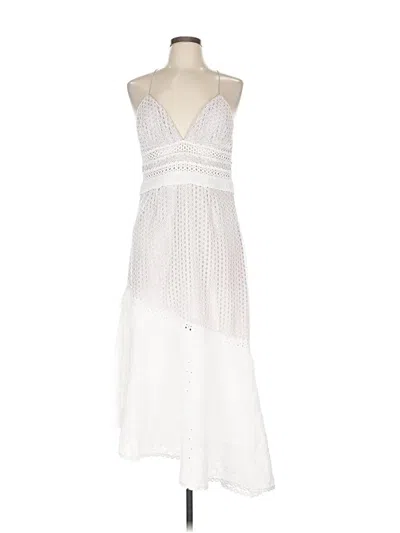Pre-owned Saylor Casual Dress In White