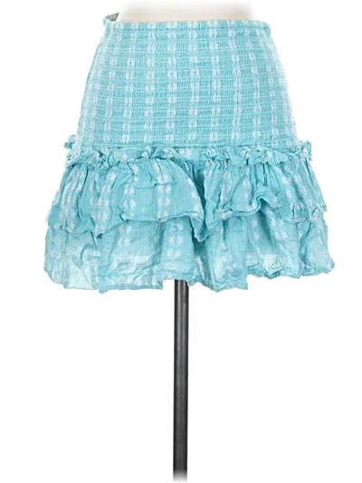 Pre-owned Saylor Casual Skirt In Teal
