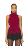 Saylor Chantelle Top In Burgundy
