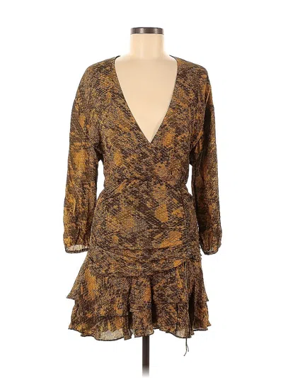 Pre-owned Saylor Cocktail Dress In Brown