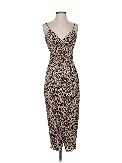 Pre-owned Saylor Cocktail Dress In Brown