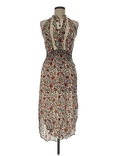 Pre-owned Saylor Cocktail Dress In Brown