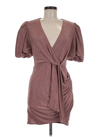 Pre-owned Saylor Cocktail Dress In Brown