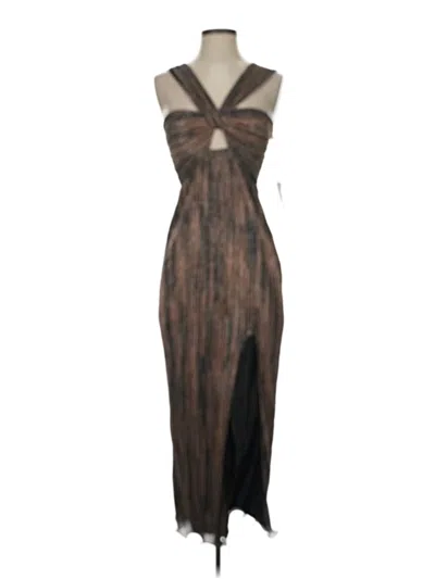 Pre-owned Saylor Cocktail Dress In Brown