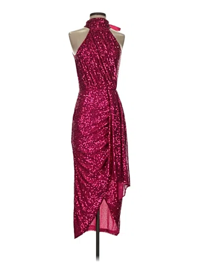 Pre-owned Saylor Cocktail Dress In Burgundy