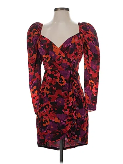 Pre-owned Saylor Cocktail Dress In Burgundy