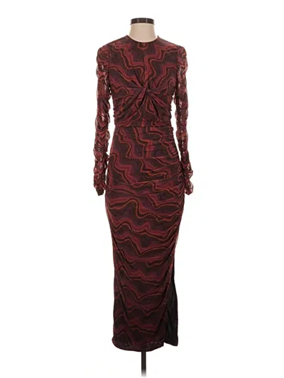 Pre-owned Saylor Cocktail Dress In Burgundy