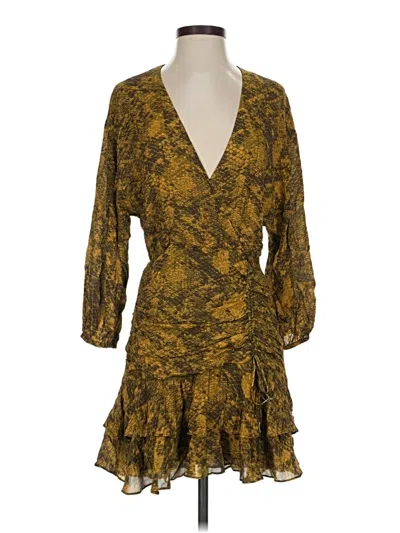 Pre-owned Saylor Cocktail Dress In Gold