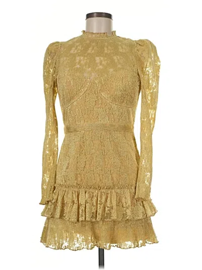 Pre-owned Saylor Cocktail Dress In Gold