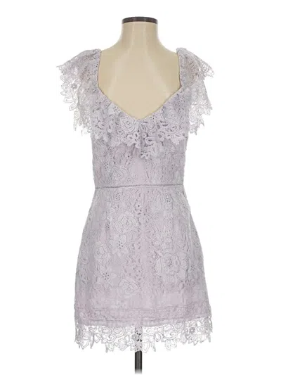 Pre-owned Saylor Cocktail Dress In Gray