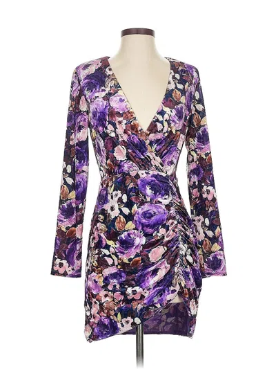 Pre-owned Saylor Cocktail Dress In Purple