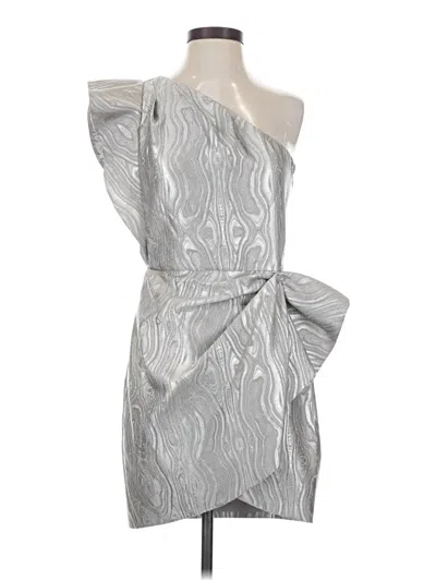 Pre-owned Saylor Cocktail Dress In Silver