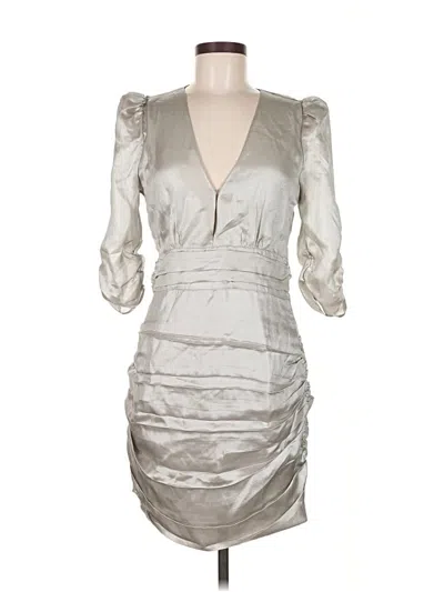 Pre-owned Saylor Cocktail Dress In Silver