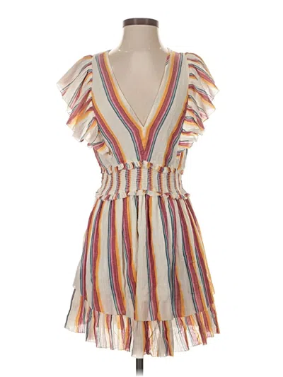 Pre-owned Saylor Cocktail Dress In Tan