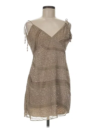 Pre-owned Saylor Cocktail Dress In Tan
