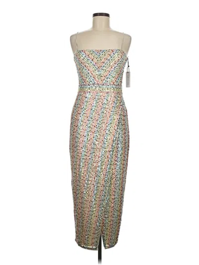 Pre-owned Saylor Cocktail Dress In Tan