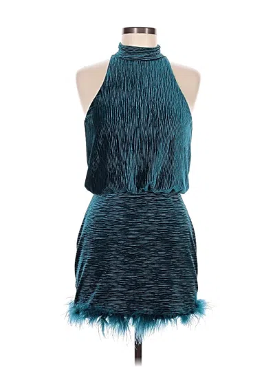 Pre-owned Saylor Cocktail Dress In Teal