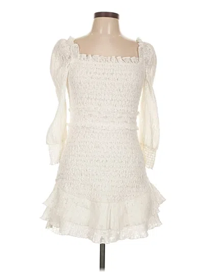 Pre-owned Saylor Cocktail Dress In White