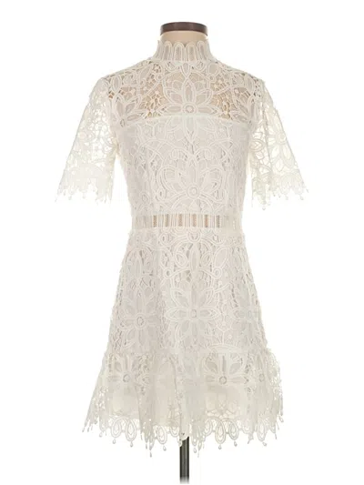 Pre-owned Saylor Cocktail Dress In White