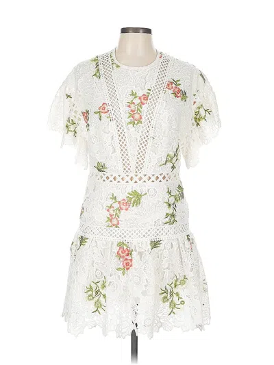 Pre-owned Saylor Cocktail Dress In White
