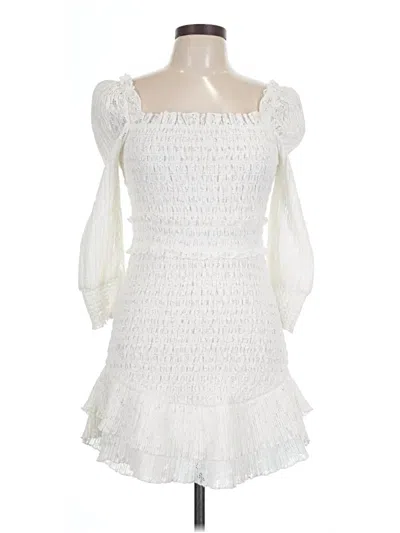 Pre-owned Saylor Cocktail Dress In White