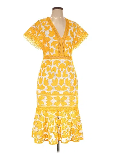 Pre-owned Saylor Cocktail Dress In Yellow