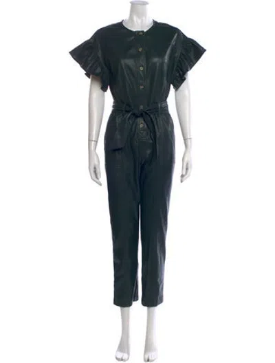 Pre-owned Saylor Crew Neck Jumpsuit In Green