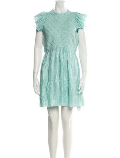 Pre-owned Saylor Crew Neck Mini Dress W/ Tags